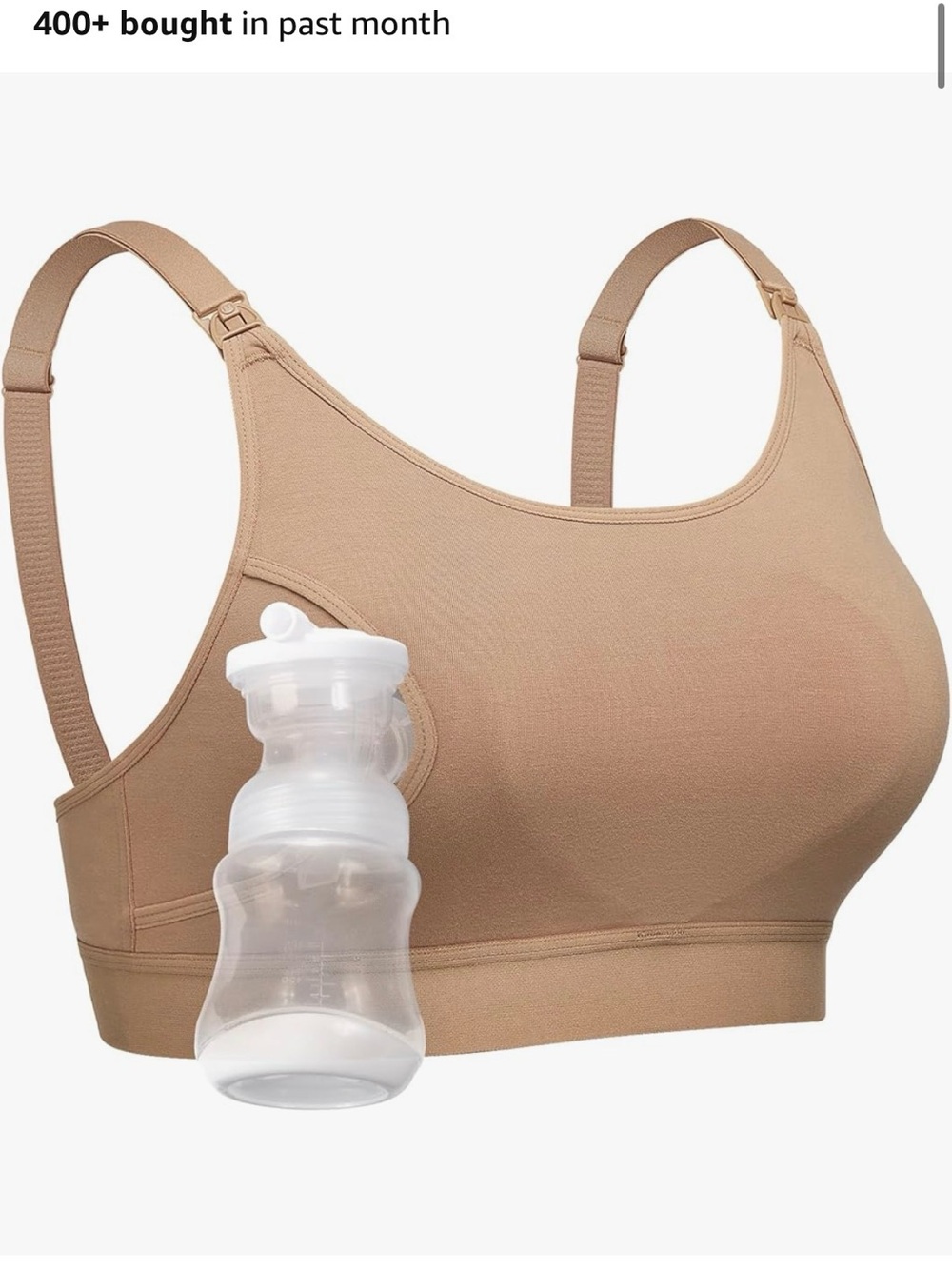 Momcozy Mocha Pumping Bra - Mocha, XL